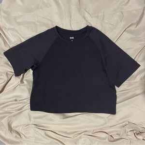DRY-EX Crew Neck Cropped T-Shirt